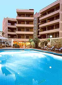 The pool of the Akali Hotel, Chania, Crete