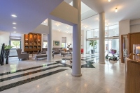 The reception and the lobby area of the Avra City Hotel, Chania, Crete