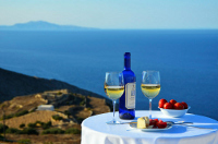 Aegean Sea view from a balcony, The Mar Inn Hotel, Chora, Folegandros
