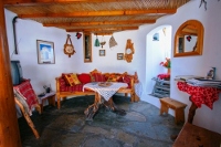 The living room area of the Aera Milos Windmill, Tripiti, Milos