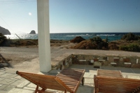 View to the sea and sunset from the Anemoessa Studios, Milos