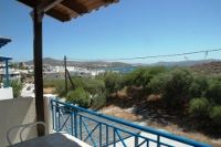 View from the upper floor balcony, Anemos Studios, Milos