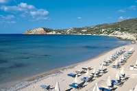 Provatas beach in front of the Golden Milos Beach Hotel, Provatas, Milos, Cyclades, Greece