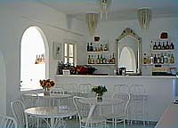 The bar of the Mykonos Bay Hotel, Mykonos