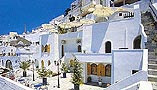 santorini hotels - Loucas Hotel. Situated high on the cliffs overlooking the world-renowned volcano of Santorini, is where you will find the Loucas hotel.