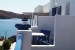 Upper floor balconies overlooking the sea  , Areti Hotel, Serifos, Cyclades, Greece