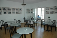 Breakfast area of Naias Hotel, Libadi, Serifos