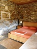 Stone wall bedroom, Anatoli Poulati House, Artemonas, Sifnos, Cyclades, Greece