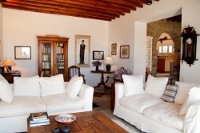 The main house living room, Villa Alexia, Chrysopigi, Sifnos