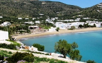 View towards the beach of Platys Yialos, Akrotiraki Apartments, Platys Yialos, Sifnos