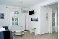 Living room , Akrotiraki Apartments, Platys Yialos, Sifnos