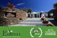 TripAdvisor Travellers' choise for 2015 Edem Apartments, Platy Yialos, Sifnos