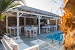 The breakfast area, Villa Irini, Platy Yialos, Sifnos, Cyclades, Greece