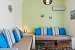 Sitting area of a 2-bedroom Apartment, Villa Irini, Platy Yialos, Sifnos, Cyclades, Greece