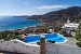 View from the swimming pool, Villa Pelagos House, Platy Yialos, Sifnos, Cyclades, Greece