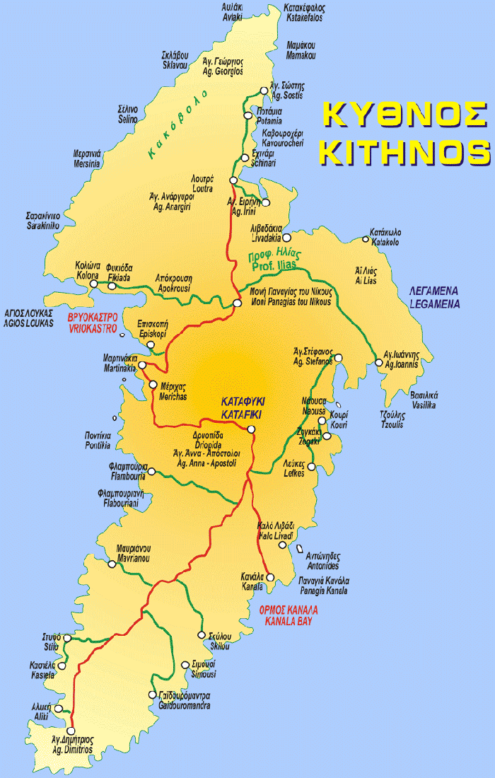 A Map of Kythnos