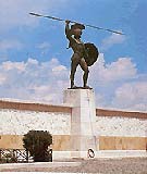 Monument of Leonidas and his troops at Thermopylae
