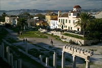 View of the ancient market in Thession